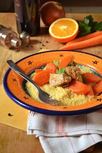 sauté de veau aux carottes et orange et ras el hanout