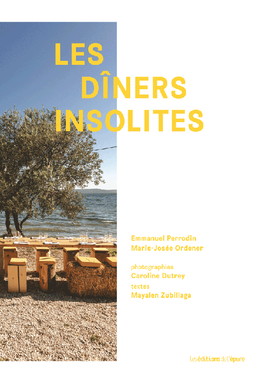couverture du livre Les Dîners insolites MPG 2019 - Emmanuel Perrodin - Marie-Josée Ordener - Caroline Dutrey - Mayalen Zubillaga - editions de l'épure